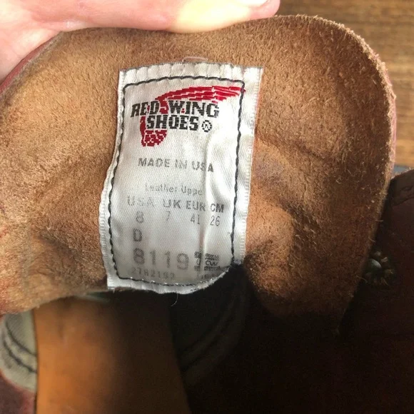 Red Wing Redwing Iron Ranger Oxblood Leather Boots - Picture 7 of 8